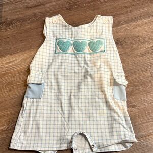Charming Blue Checkered Kids Bodysuit with Mickey Mouse